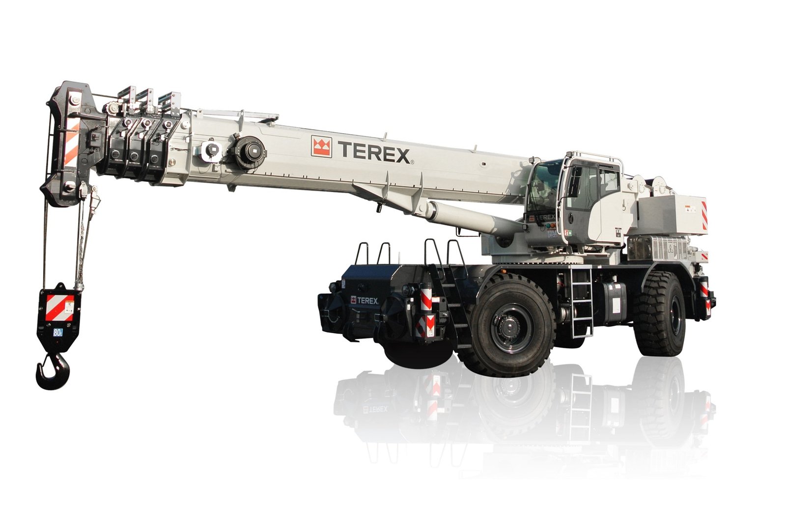 TEREX LT 1070 70-Ton crane providing industrial crane services in Ahmedabad